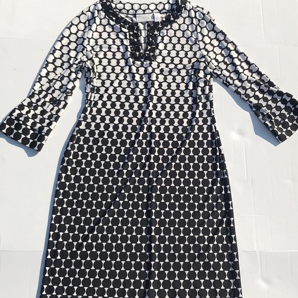 Chico's Dresses & Skirts - ☕️Chico’s Black and White Patterned Dress